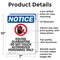 Signmission Equine Quarantine, 7 in W x Rectangle, Aluminum OS-2PACK-NS-A-710-V-15639 - alternate 6